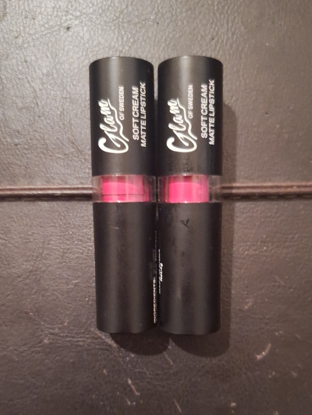 💄Coloured Glam Of Sweden Soft Cream Matte Lipstick Duo in Red NWT